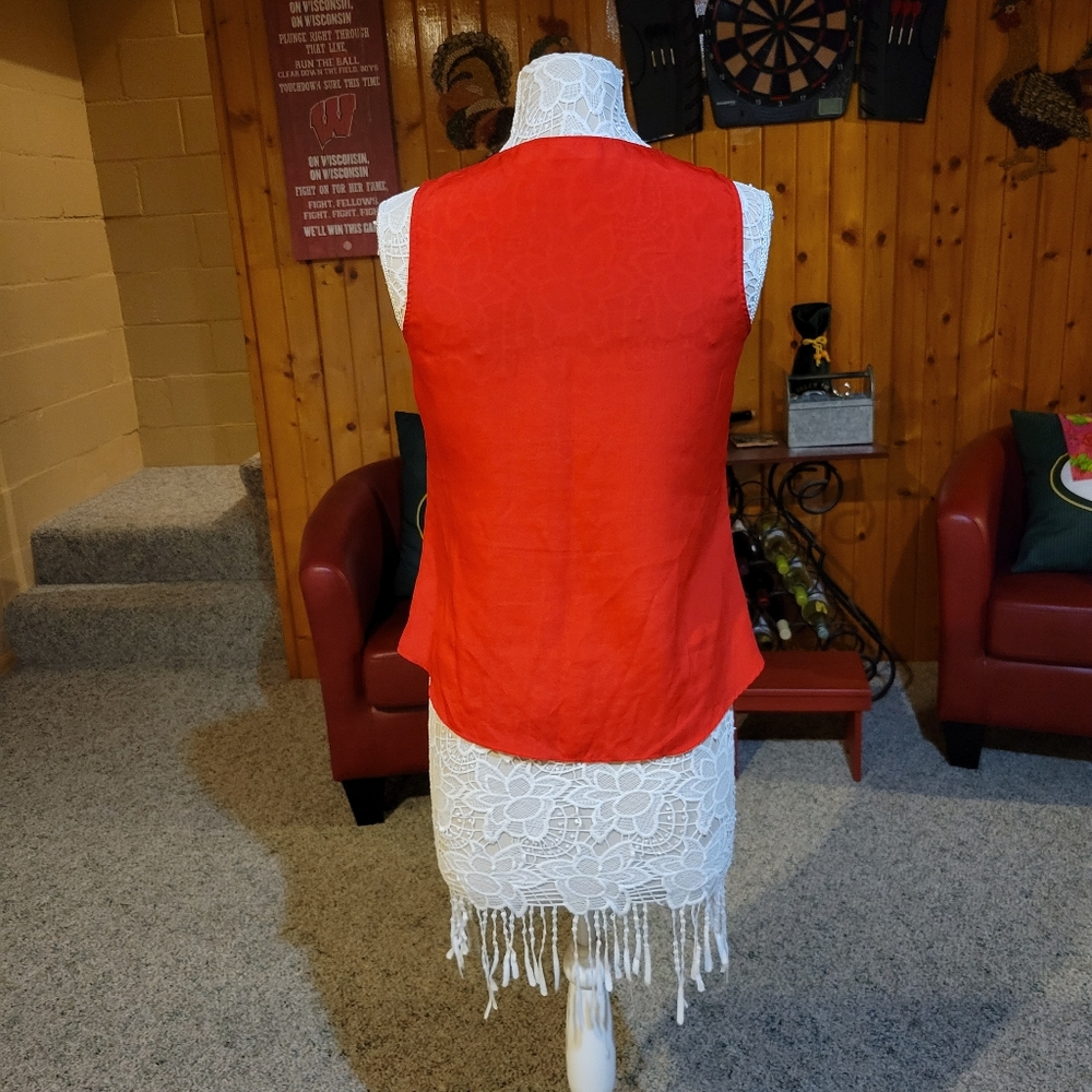 New York & Company dressy red top - Picture 3 of 7